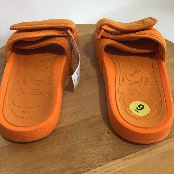 Human Race Adidas Pharrell Williams Orange Chancletas HU Slide Size 11 main image 7